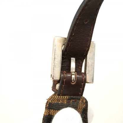 Fendi Zucca Nylon Canvas Handbag In Brown
