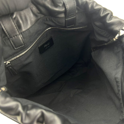 Fendi Rucksack Backpack 7Vz057 Canvas Leather Beige Black