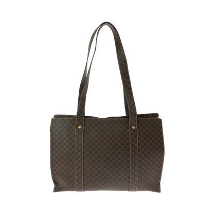 Celine Vintage Macadam Pattern Brown Gold Hardware Mc96 Tote Bag Shoulder