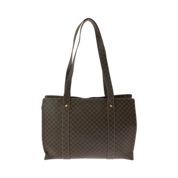 Celine Vintage Macadam Pattern Brown Gold Hardware Mc96 Tote Bag Shoulder