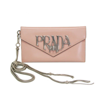 Prada Envelope Chain Strap Women'S Leather Clutch Bag