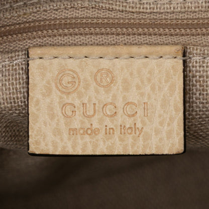 Gucci Gg Canvas Handbag/Shoulder Bag 2Way 449241 Beige Ivory Leather
