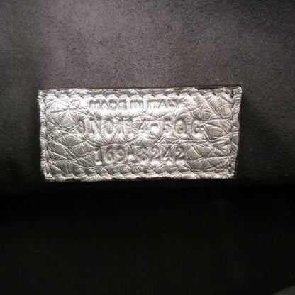 Fendi Selleria 8N0114-5Qg Leather Silver Pouch 1150Fendi