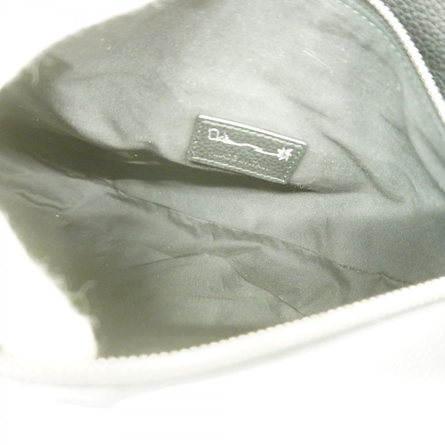 Christian Dior Shoulder Bag Saddle Leather Black