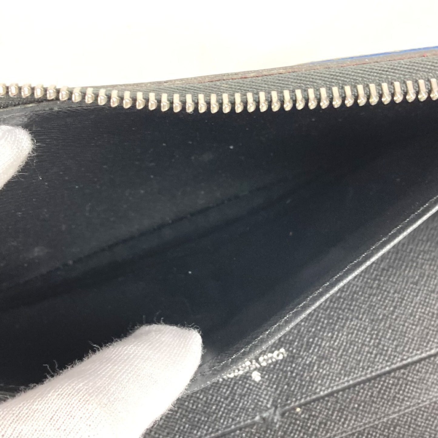 Louis Vuitton N60153 Damier Graphite Zippy Organizer Nm Long Wallet With Lv Alps Patch