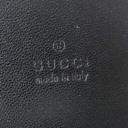 Gucci Gg Imprime Cigarette Case 181716 Black Leather