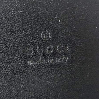 Gucci Gg Imprime Cigarette Case 181716 Black Leather