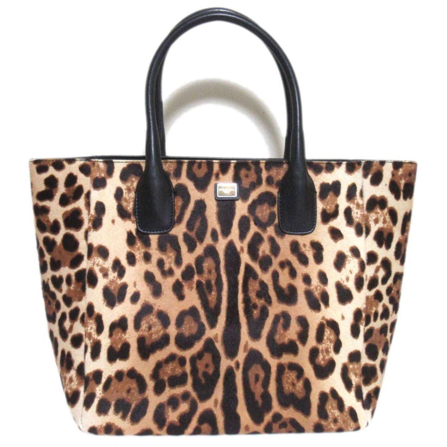 Dolce & Gabbana Leopard Print Pony Tote Bag
