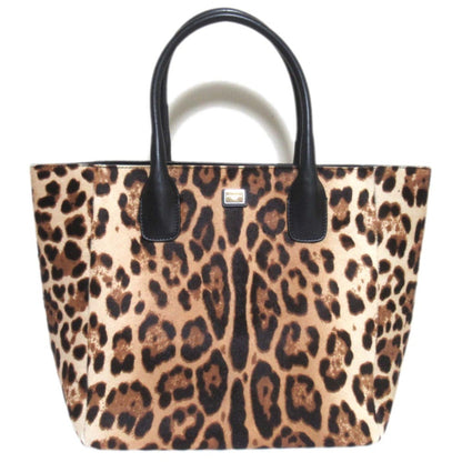 Dolce & Gabbana Leopard Print Pony Tote Bag