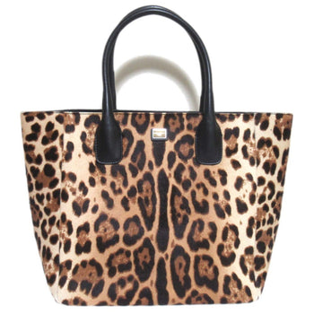 Dolce & Gabbana Leopard Print Pony Tote Bag
