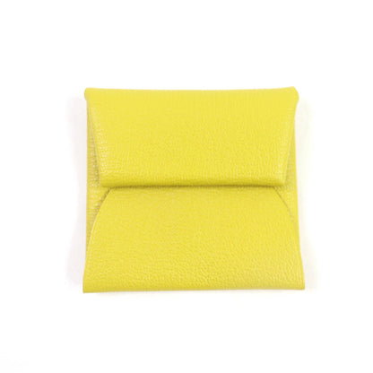 Hermes Bastia Verso Cumin Orange Minian Chevre Wallet/Coin Case