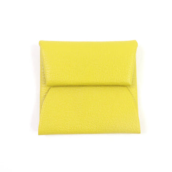 Hermes Bastia Verso Cumin Orange Minian Chevre Wallet/Coin Case