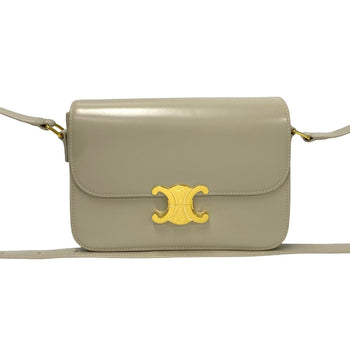 Celine Classic Triomphe Calfskin Leather Shoulder Bag/Pochette/Sacoche