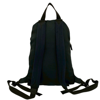 Gucci Gucci Logo Sherry Line Nylon Leather Backpack Daypack Black 31446