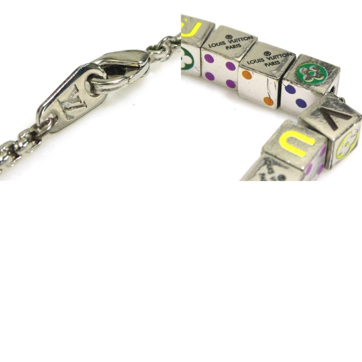 Louis Vuitton Louis Vuitton Bracelet Lv Play It Metal Silver X Multicolor