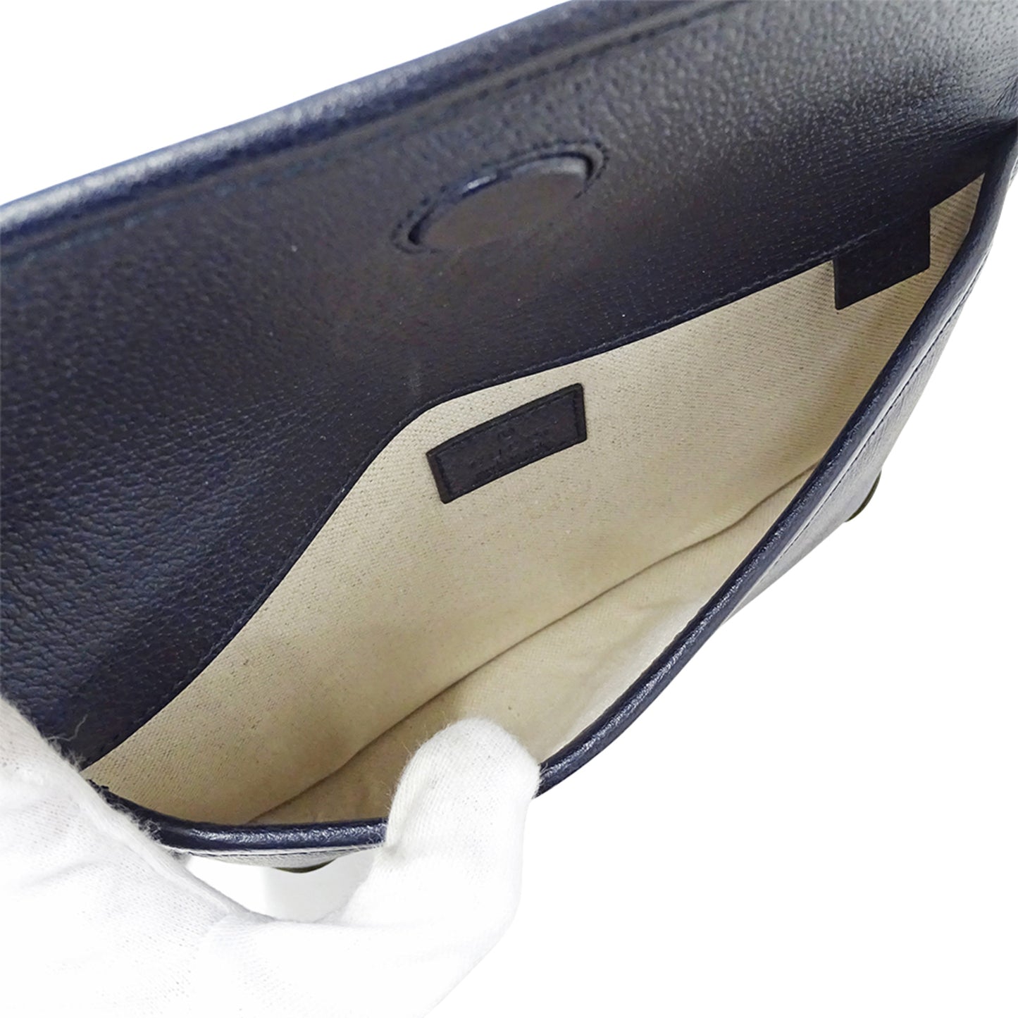 Gucci Men'S Gg Supreme Petit Marmont Small Belt Bag (752597) In Navy Blue. A Small Mini Bag Perfect