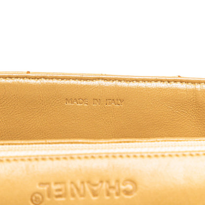 Chanel Wild Stitch Chocolate Bar Chain Shoulder Bag In Beige Lambskin