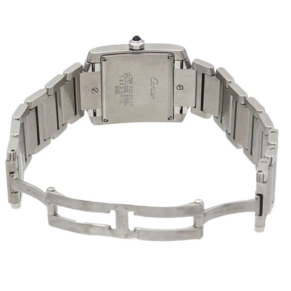 Cartier Tank Franaise Mm W51011Q3 Boys' Ivory Quartz Watch