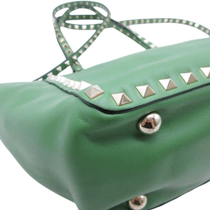 Valentino Garavani Rockstud 2-Way Shoulder Tote Bag In Green