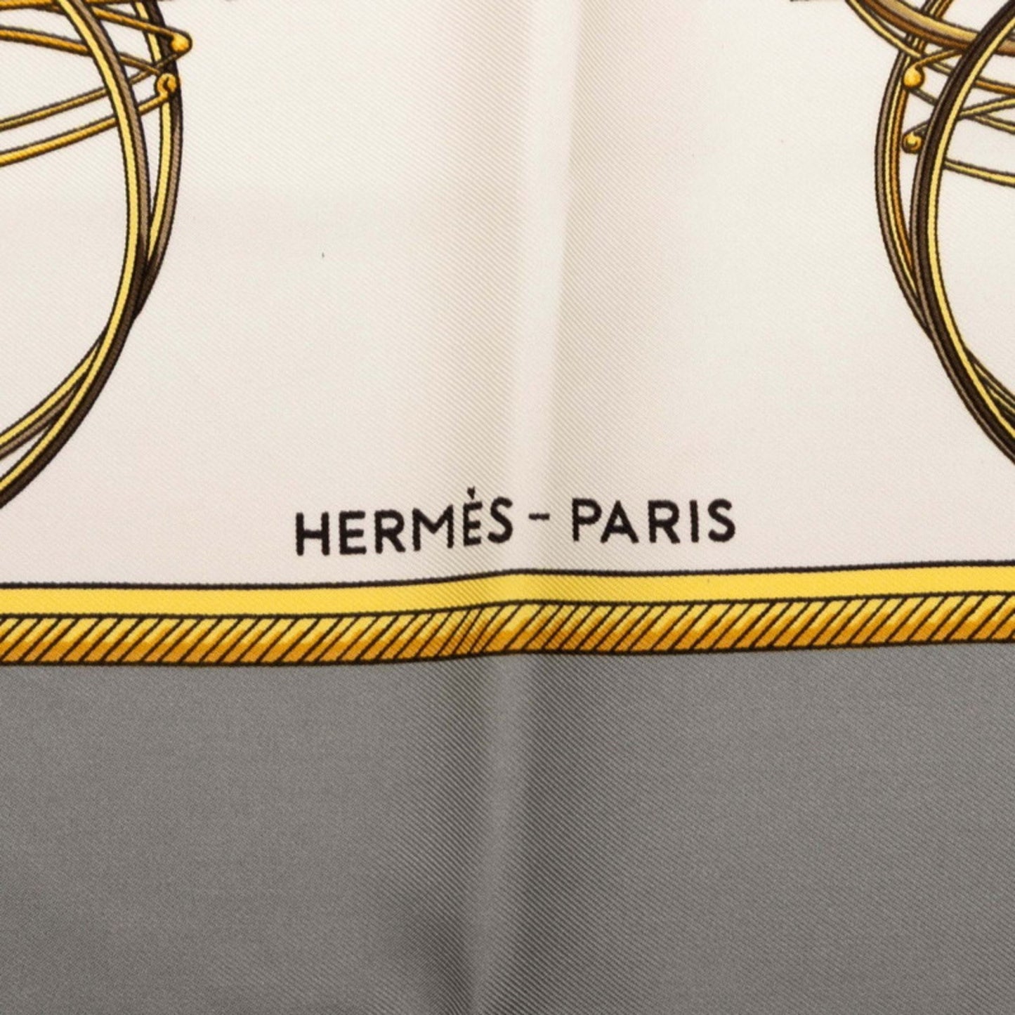 Hermes Herms Carr 90 "Les Voitures A Transformation" Folding Carriage Scarf