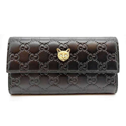 Leather Gucci Long Wallet (Bi-Fold)