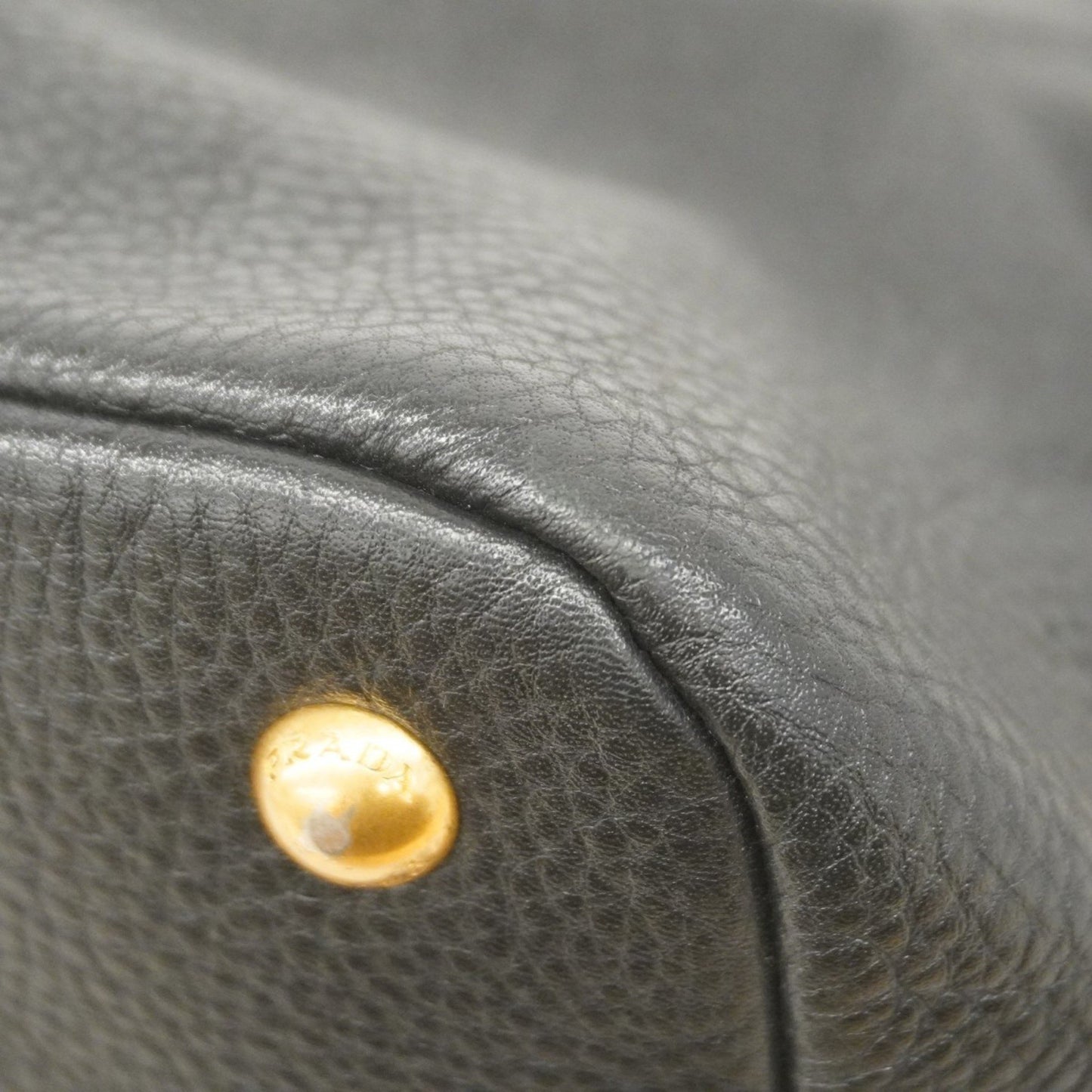 Prada Handbag Leather Black