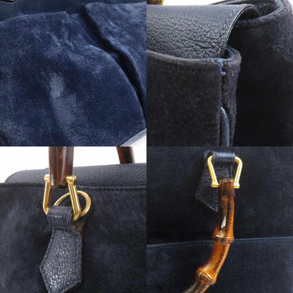 Gucci Handbag/Shoulder Bag In Bamboo Suede And Leather