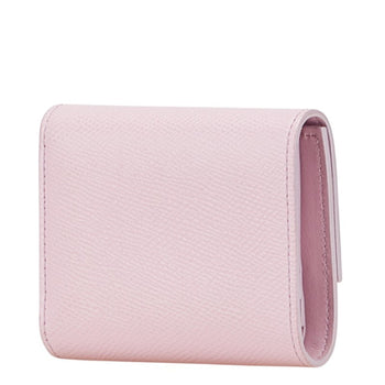 Celine Small Trifold Wallet In Pink Leather