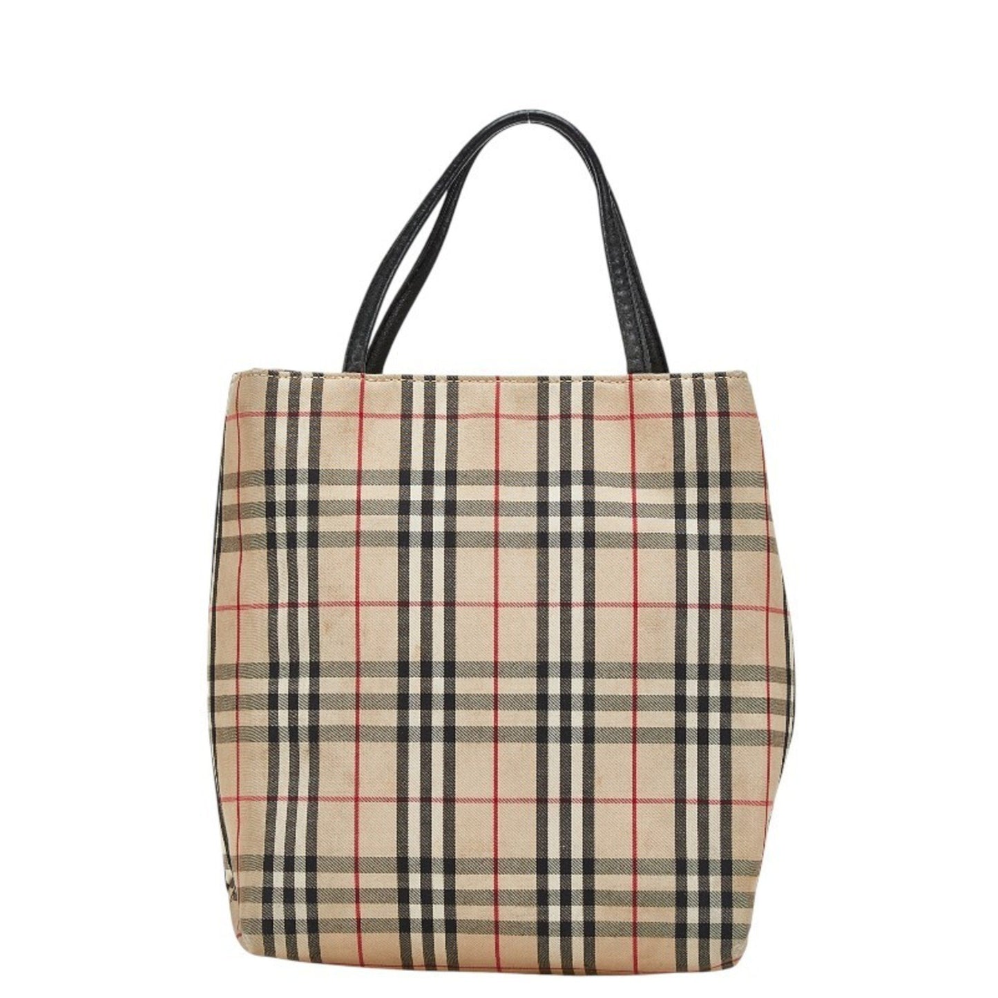 Burberry Nova Check Handbag In Beige Multicolor Canvas