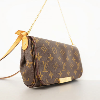 Louis Vuitton Monogram Favorite Pm Handbag M40717 Brown 2-Way Bag