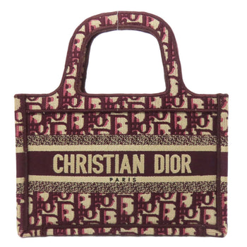 Christian Dior Book Tote Mini Handbag Canvas