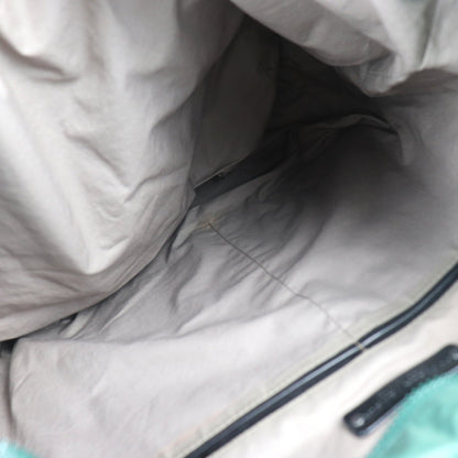 Bottega Veneta Bottega Veneta Shoulder Bag 244898 Nylon Leather Green Black Tote Spinnaker