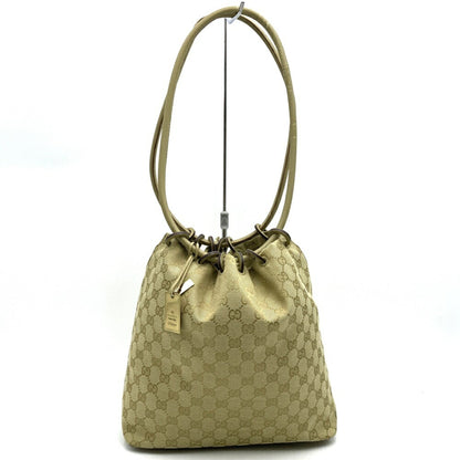 Gucci 90644 Shoulder Bag Gg Canvas Beige