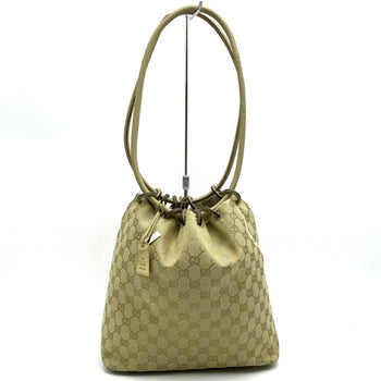Gucci 90644 Shoulder Bag Gg Canvas Beige