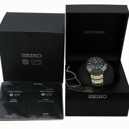 Seiko Astron Nexter Sbxd013 / 3X62-0Aa0 Radio-Controlled Solar Gps Watch