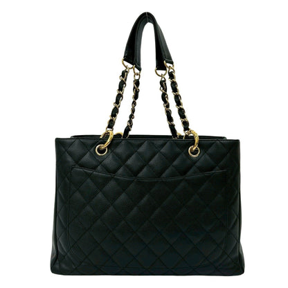 Chanel Matelasse Coco Mark Caviar Leather Chain Tote Bag