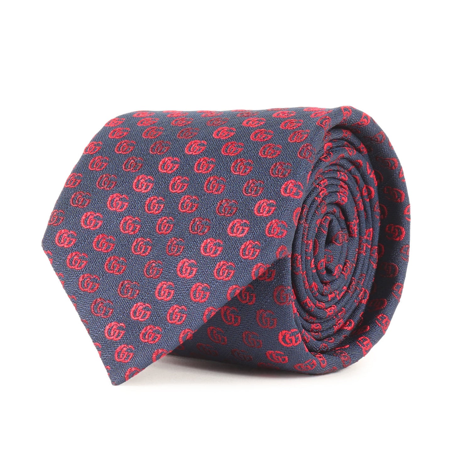 Gucci Gg Gradient Silk Tie In Navy Blue For Men