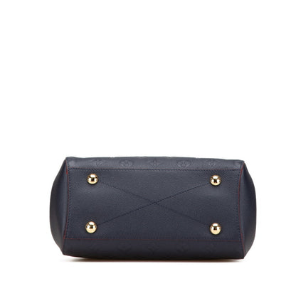 Louis Vuitton Monogram Empreinte Montaigne Bb Shoulder Bag/Handbag 2-Way M42747 Marine Rouge Navy