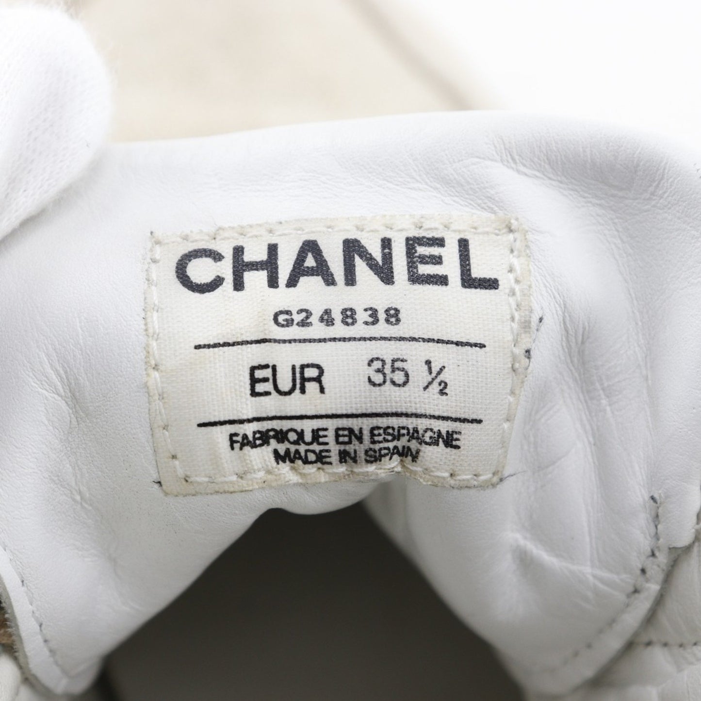 Chanel High-Top Sneakers Matelasse