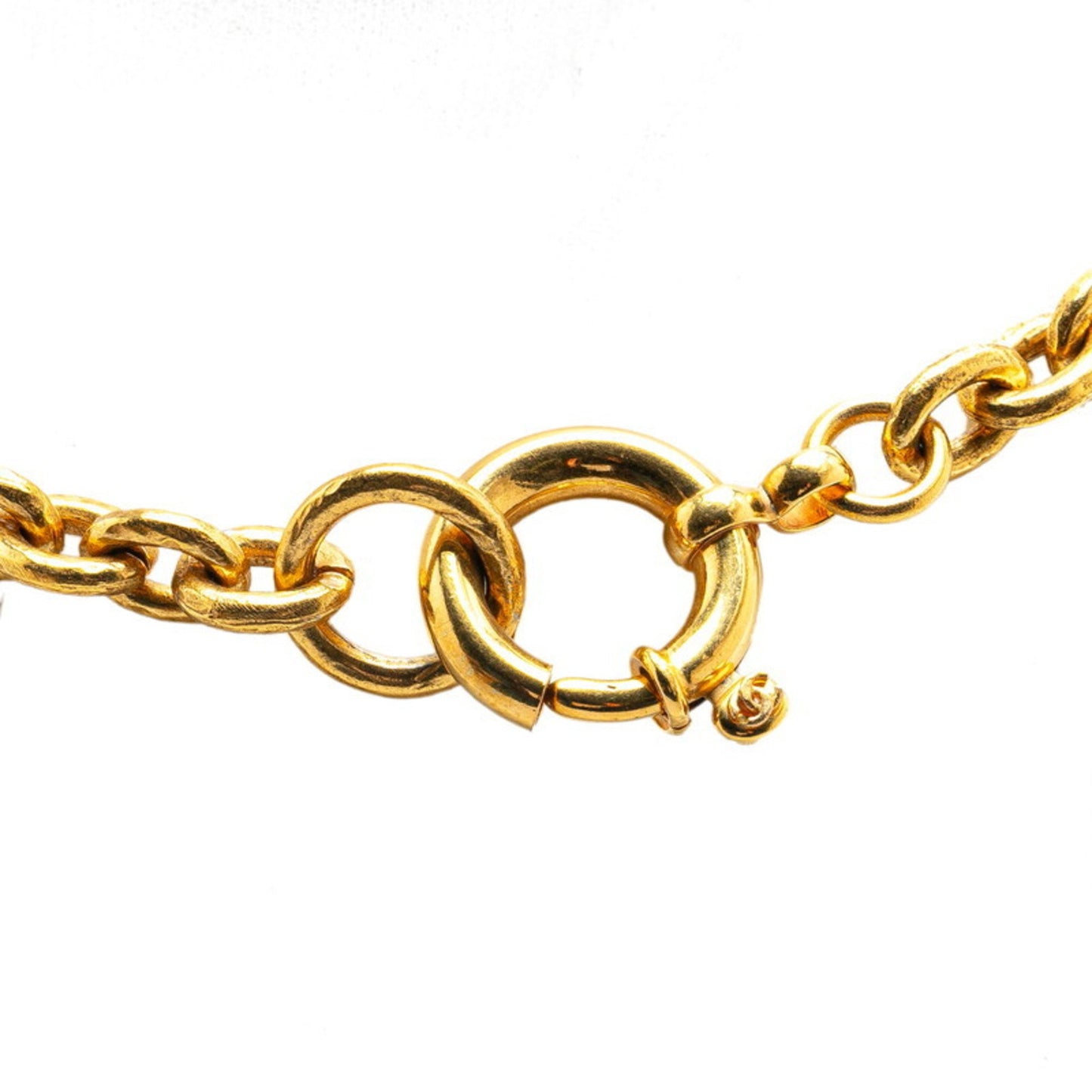 Chanel Coco Mark Chain Necklace Gold Plated