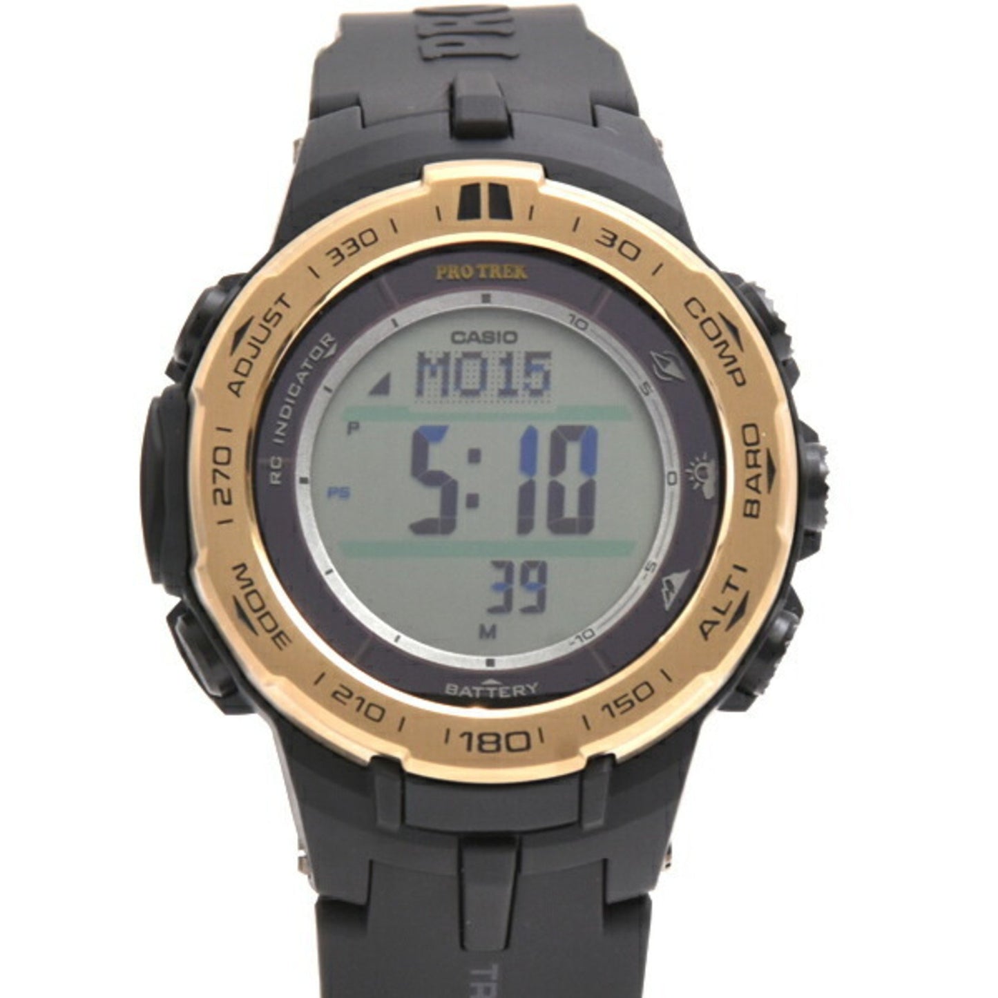 Casio Men'S Pro Trek Tough Solar Watch With Rubber Strap