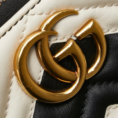 Gucci Gg Marmont Heart Quilted Zip-Around Long Wallet 443123 White