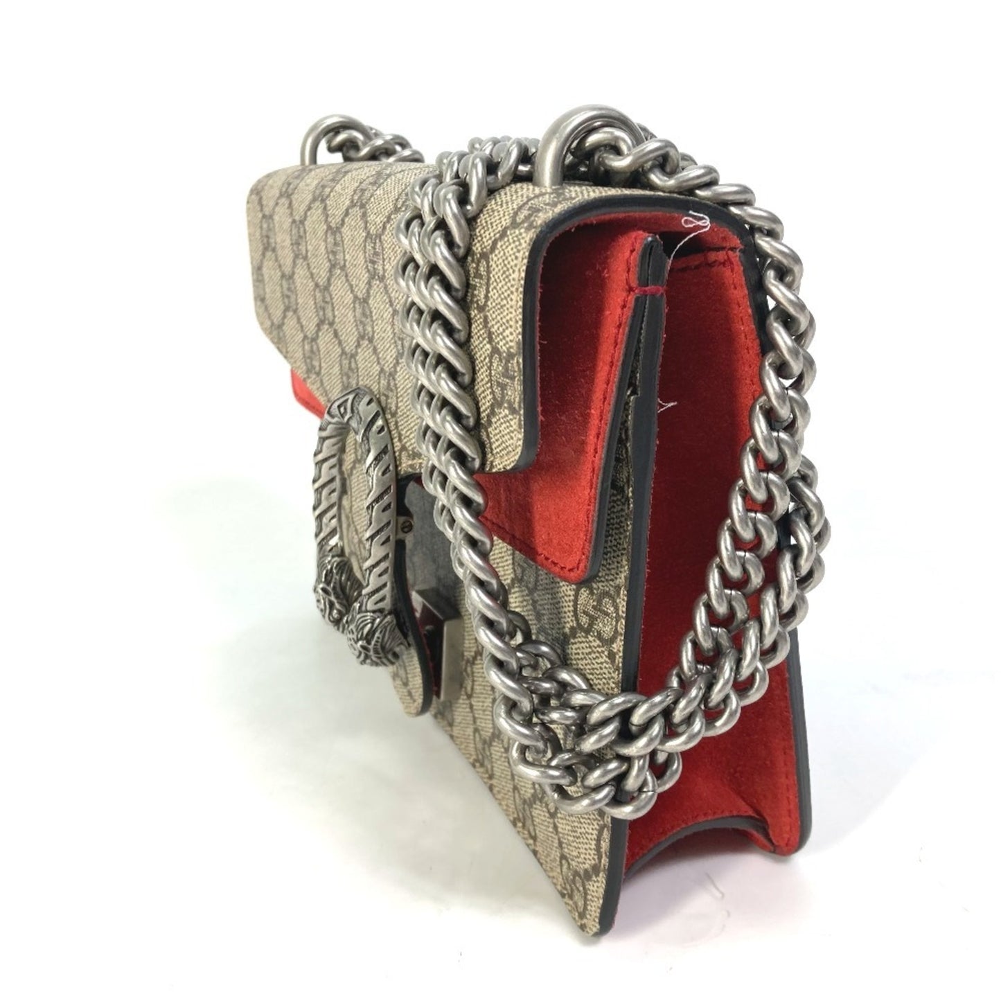 Gucci 421970 Gg Dionysus W-Chain Shoulder Bag In Supreme Canvas