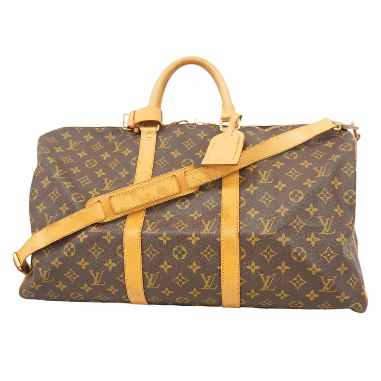 Louis Vuitton Monogram Keepall Bandouliere 50 Boston Bag M41416 Brown