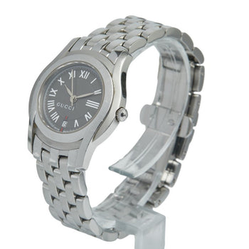 Gucci G-Class Watch 5500L Quartz Gray Dial Stainless Steel