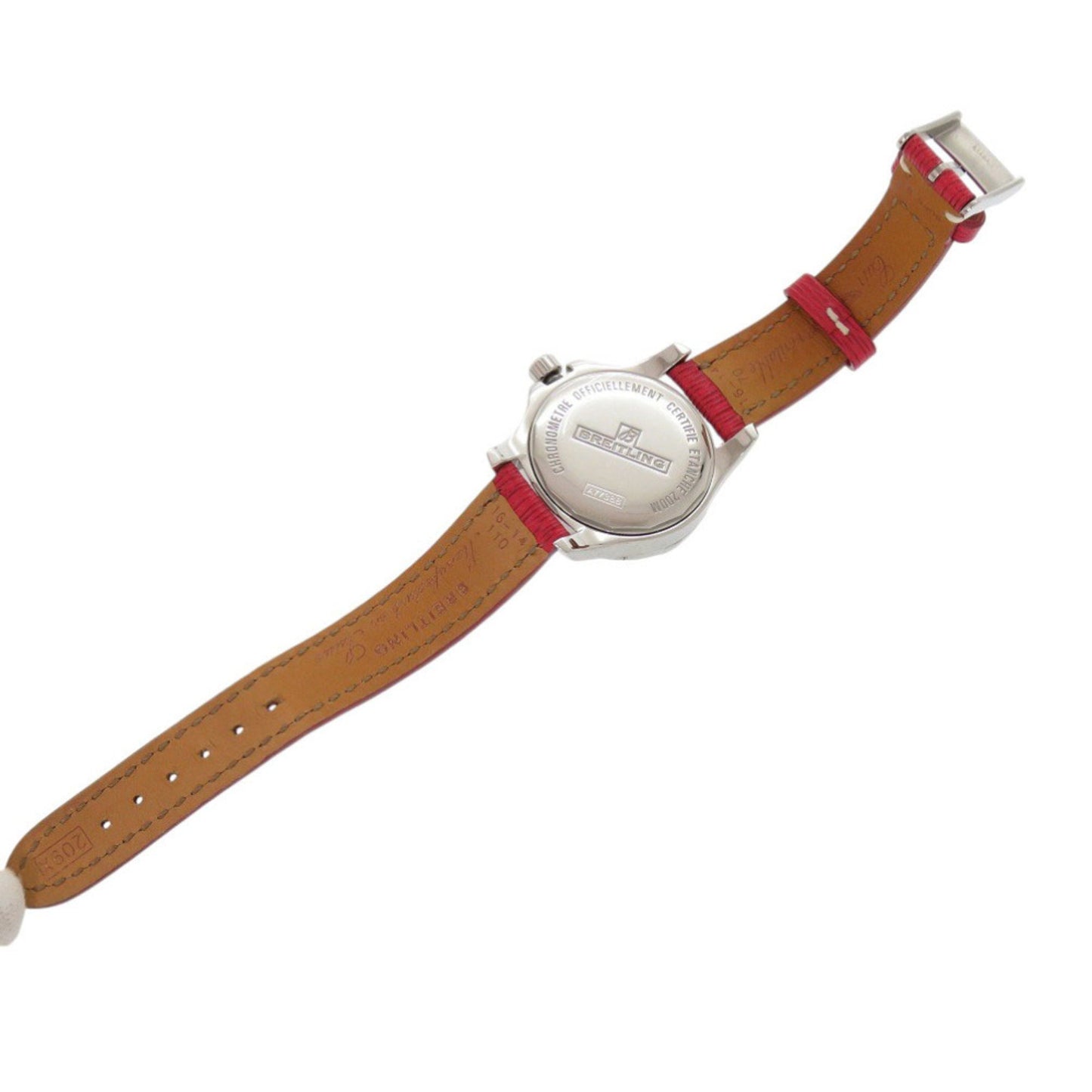 Breitling Colt Lady A77388 Stainless Steel Leather Watch