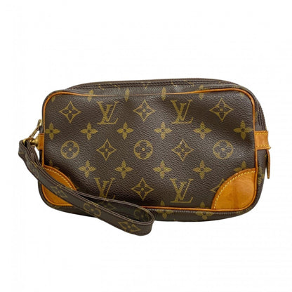 Louis Vuitton Monogram Marly Dragonne Pm Clutch Bag M51827 Brown
