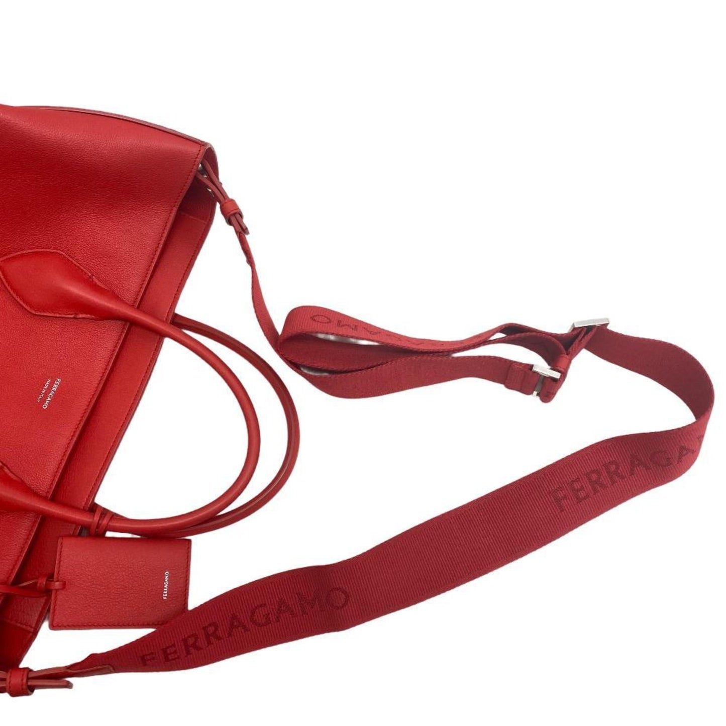 Salvatore Ferragamo Shoulder Bag Tote Red