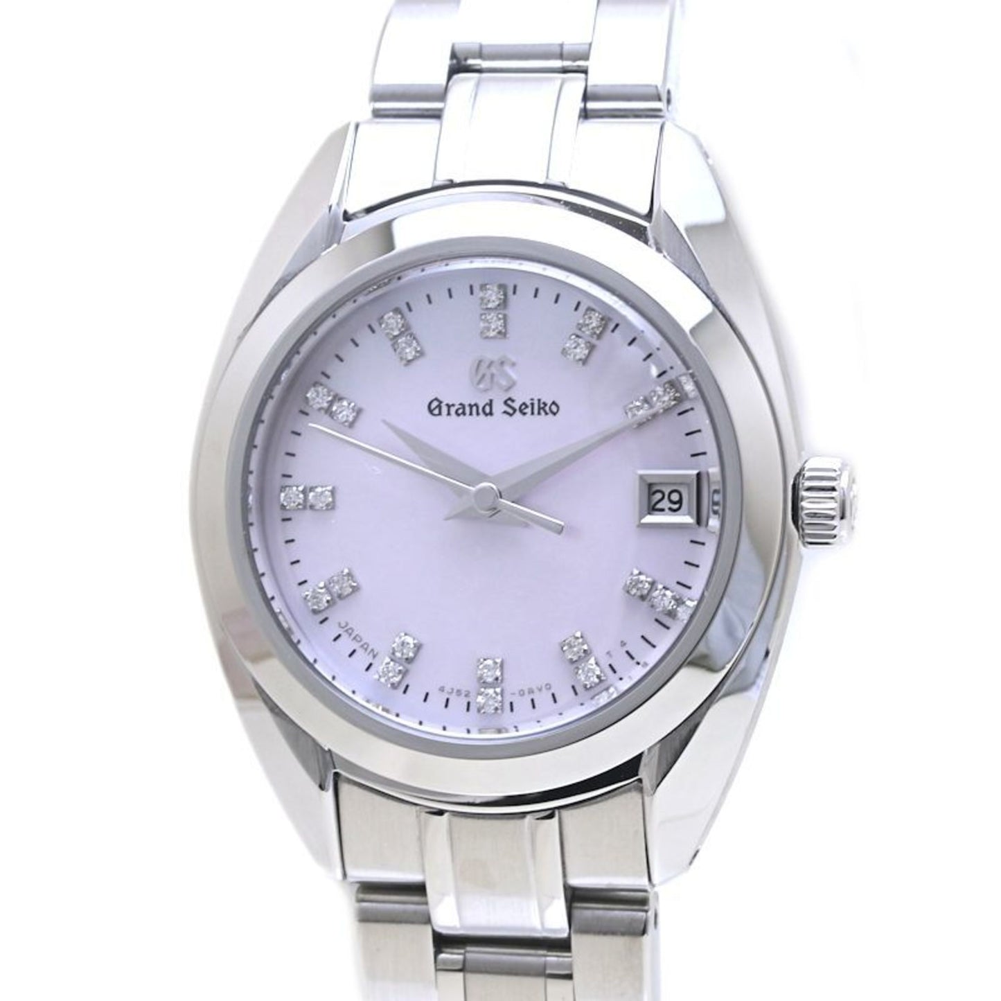 Seiko Grand Seiko Stgf277 4J52-0Ac0 Pink Shell Dial Diamond Index