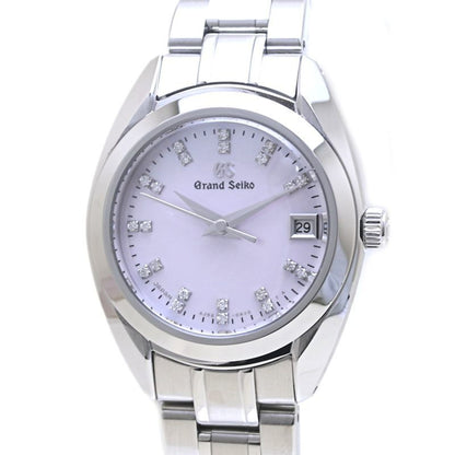 Seiko Grand Seiko Stgf277 4J52-0Ac0 Pink Shell Dial Diamond Index
